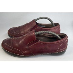 Vionic Womens Addison Comfort Shoes Red Slip On Orthopedic 8.5 EUR 39.5